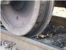 Rail wheel flange lubricant
